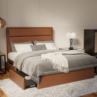 Zorvain Faux Leather Drawer Bed Frame (Pet Friendly) by Esteller