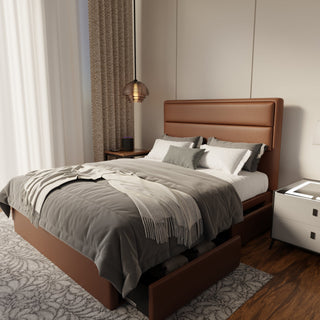 Zorvain Faux Leather Drawer Bed Frame (Pet Friendly) by Esteller