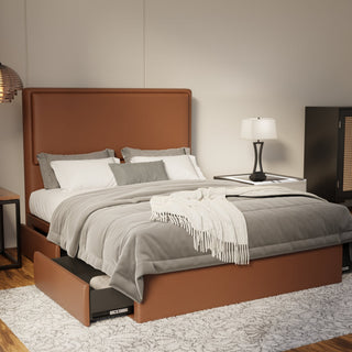 Shiro Faux Leather Drawer Bed Frame (Pet Friendly) by Esteller