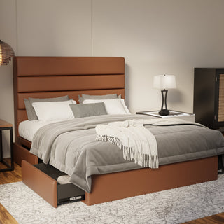 Corlune Faux Leather Drawer Bed Frame (Pet Friendly) by Esteller