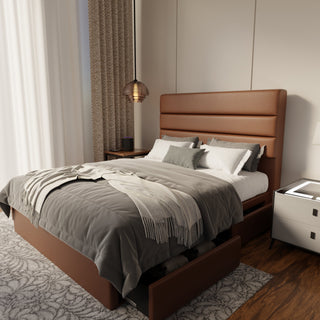 Corlune Faux Leather Drawer Bed Frame (Pet Friendly) by Esteller