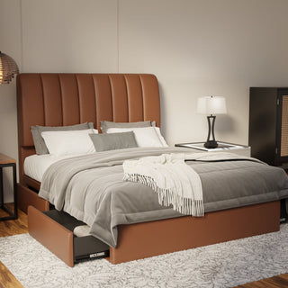 Trevino Faux Leather Drawer Bed Frame (Pet Friendly) by Esteller