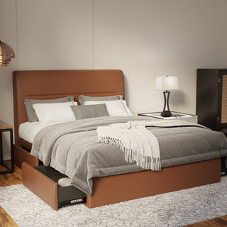 Lysara Faux Leather Drawer Bed Frame (Pet Friendly) by Esteller