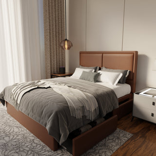 Bravelle Faux Leather Drawer Bed Frame (Pet Friendly) by Esteller