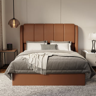 Brinley Faux Leather Drawer Bed Frame (Pet Friendly) by Esteller