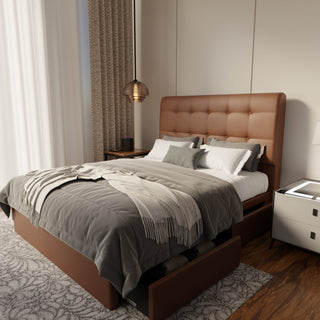 Endora Faux Leather Drawer Bed Frame (Pet Friendly) by Esteller
