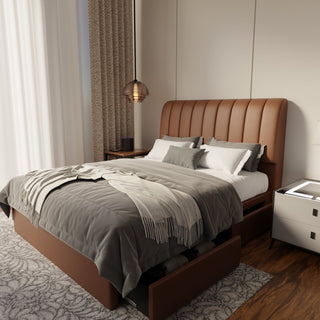 Kuro Faux Leather Drawer Bed Frame (Pet Friendly) by Esteller