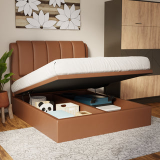 Asteron Faux Leather Storage Bed Frame (Pet Friendly) by Esteller