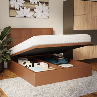 Solvane Faux Leather Storage Bed Frame (Pet Friendly) by Esteller