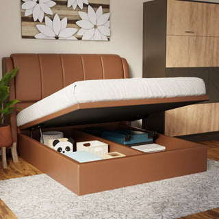 Brinley Faux Leather Storage Bed Frame (Pet Friendly) by Esteller