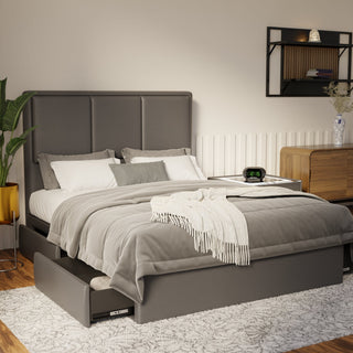 Velmira Faux Leather Drawer Bed Frame (Pet Friendly) by Esteller