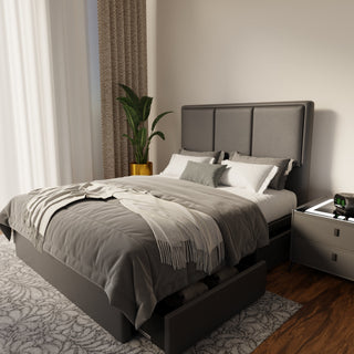 Velmira Faux Leather Drawer Bed Frame (Pet Friendly) by Esteller
