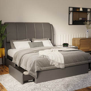 Brinley Faux Leather Drawer Bed Frame (Pet Friendly) by Esteller