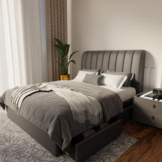 Kuro Faux Leather Drawer Bed Frame (Pet Friendly) by Esteller