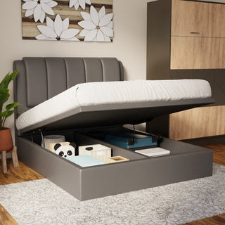 Asteron Faux Leather Storage Bed Frame (Pet Friendly) by Esteller