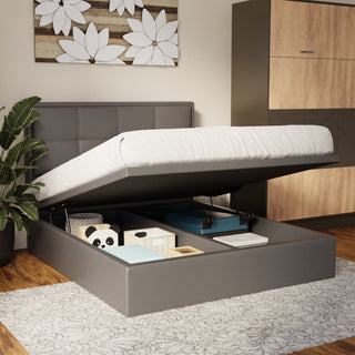 Solvane Faux Leather Storage Bed Frame (Pet Friendly) by Esteller