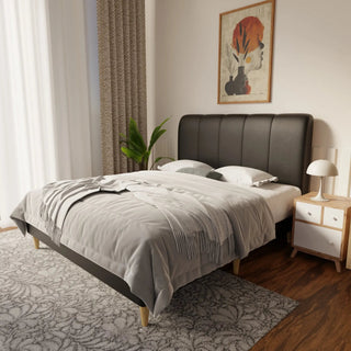 Caldrin Faux Leather Bed Frame (Pet Friendly) by Esteller