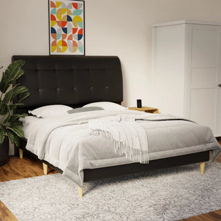 Haldor Faux Leather Bed Frame (Pet Friendly) by Esteller
