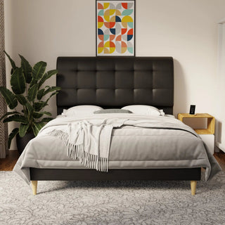 Haldor Faux Leather Bed Frame (Pet Friendly) by Esteller