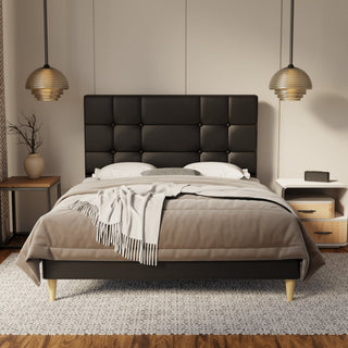 Elara Genuine Leather Bed Frame By Esteller