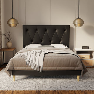 Valen Genuine Leather Bed Frame By Esteller
