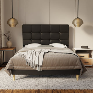 Theron Genuine Leather Bed Frame By Esteller