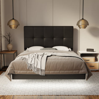 Marlowe Genuine Leather Floating Bed Frame (With LED) By Esteller