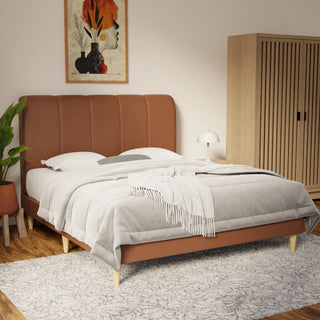 Caldrin Faux Leather Bed Frame (Pet Friendly) by Esteller