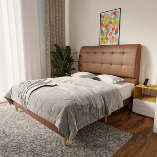 Haldor Faux Leather Bed Frame (Pet Friendly) by Esteller