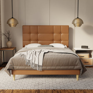 Elara Genuine Leather Bed Frame By Esteller