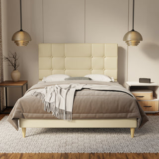 Elara Genuine Leather Bed Frame By Esteller