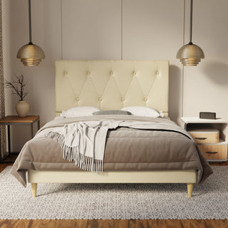 Valen Genuine Leather Bed Frame By Esteller