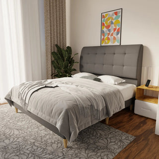 Haldor Faux Leather Bed Frame (Pet Friendly) by Esteller