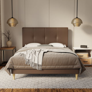 Lyra Genuine Leather Bed Frame By Esteller