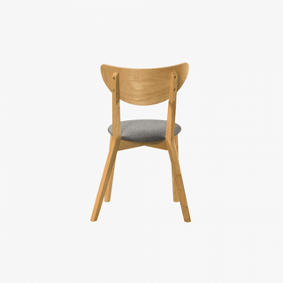 Leighton Grey Fabric Wooden Dining Chair Singapore
