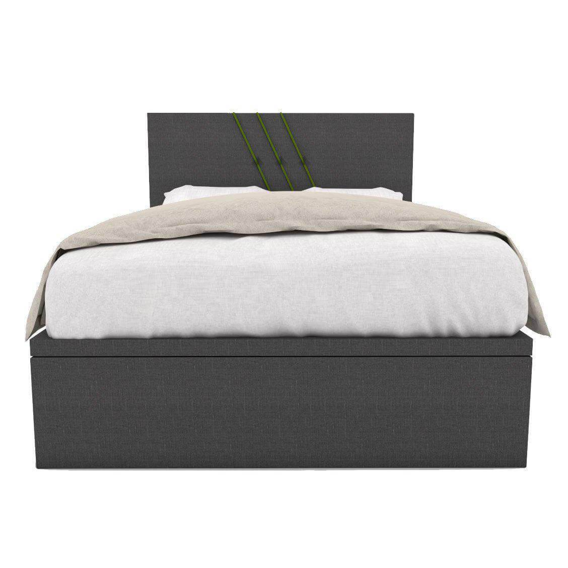Lorina Grey Fabric Storage Bed (Water Repellent) Singapore
