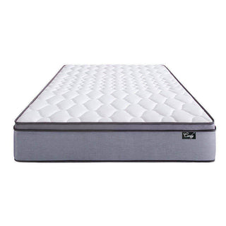 Lorina Grey Fabric Storage Bed (Water Repellent) + Somnuz™ Comfy 10" Pocketed Spring Mattress Singapore
