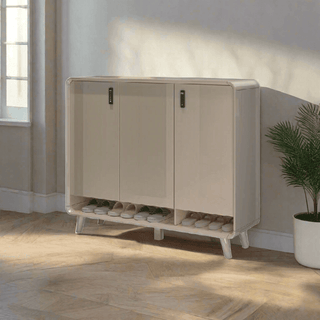 Lottie 3 Door Shoe Cabinet with Number Lock (120cm) Singapore