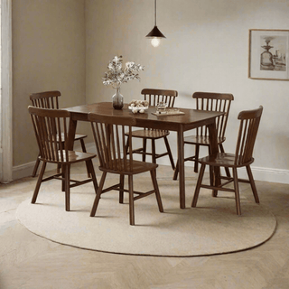 Lucia Wooden Dining Set in Walnut (1+4/1+6) Singapore