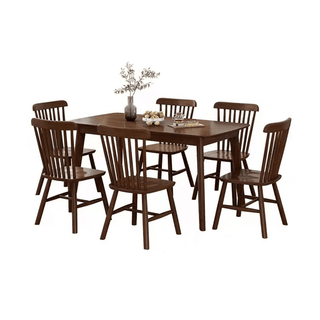 Lucia Wooden Dining Set in Walnut (1+4/1+6) Singapore