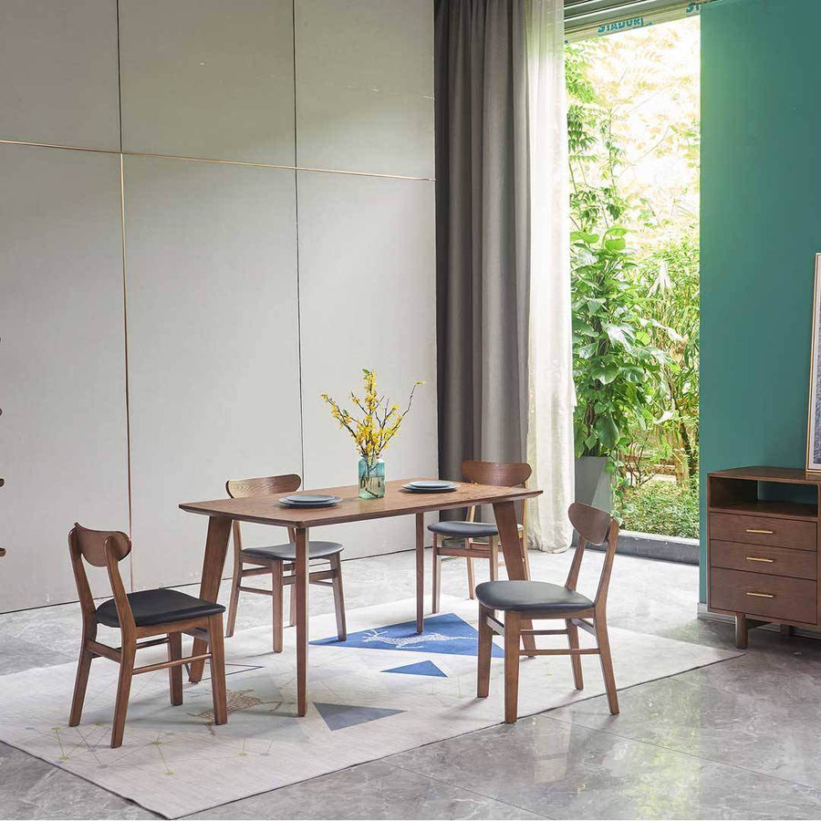 Luna Ash Wood Cushioned Dining Chair Singapore
