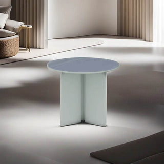 Magnolia Side Table with Tempered Glass Top Singapore