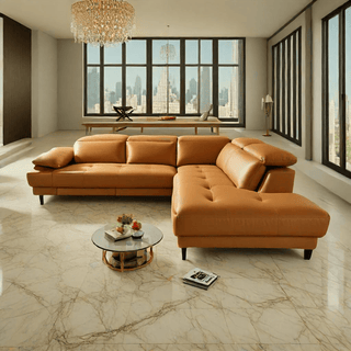 Maia Genuine Leather Sectional Sofa Singapore