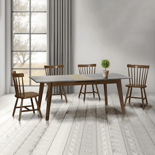 Margot Extendable Wooden Dining Set (1+4) Singapore