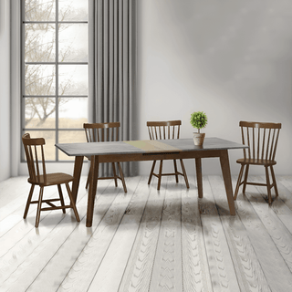 Margot Extendable Wooden Dining Table with Moulded Top Singapore