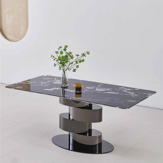 Maribelle Glossy Sintered Stone Dining Table (160cm/180cm/200cm) Singapore