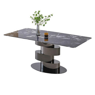 Maribelle Glossy Sintered Stone Dining Table (160cm/180cm/200cm) Singapore