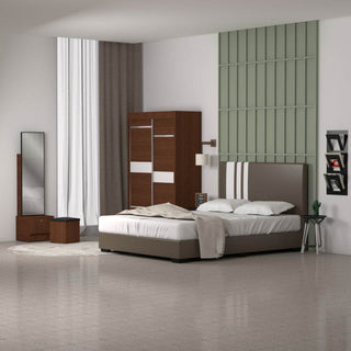 Marina Bedroom Set (Bed Frame + Mattress + Dressing Table + Wardrobe) Singapore