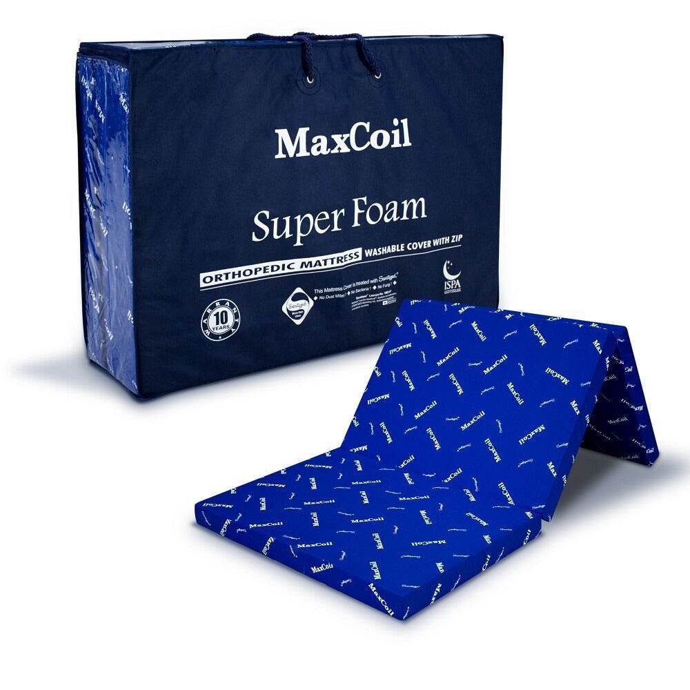 Maxcoil Super Foam Foldable Orthopedic Mattress (Single & Super Single) Singapore