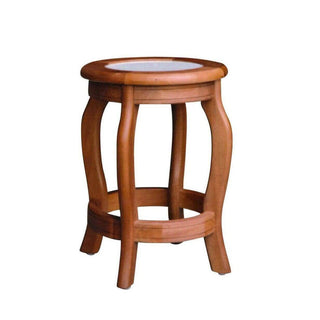 Megafurniture | Maxime Marble Round Dining Stool | Wooden Dining Chair